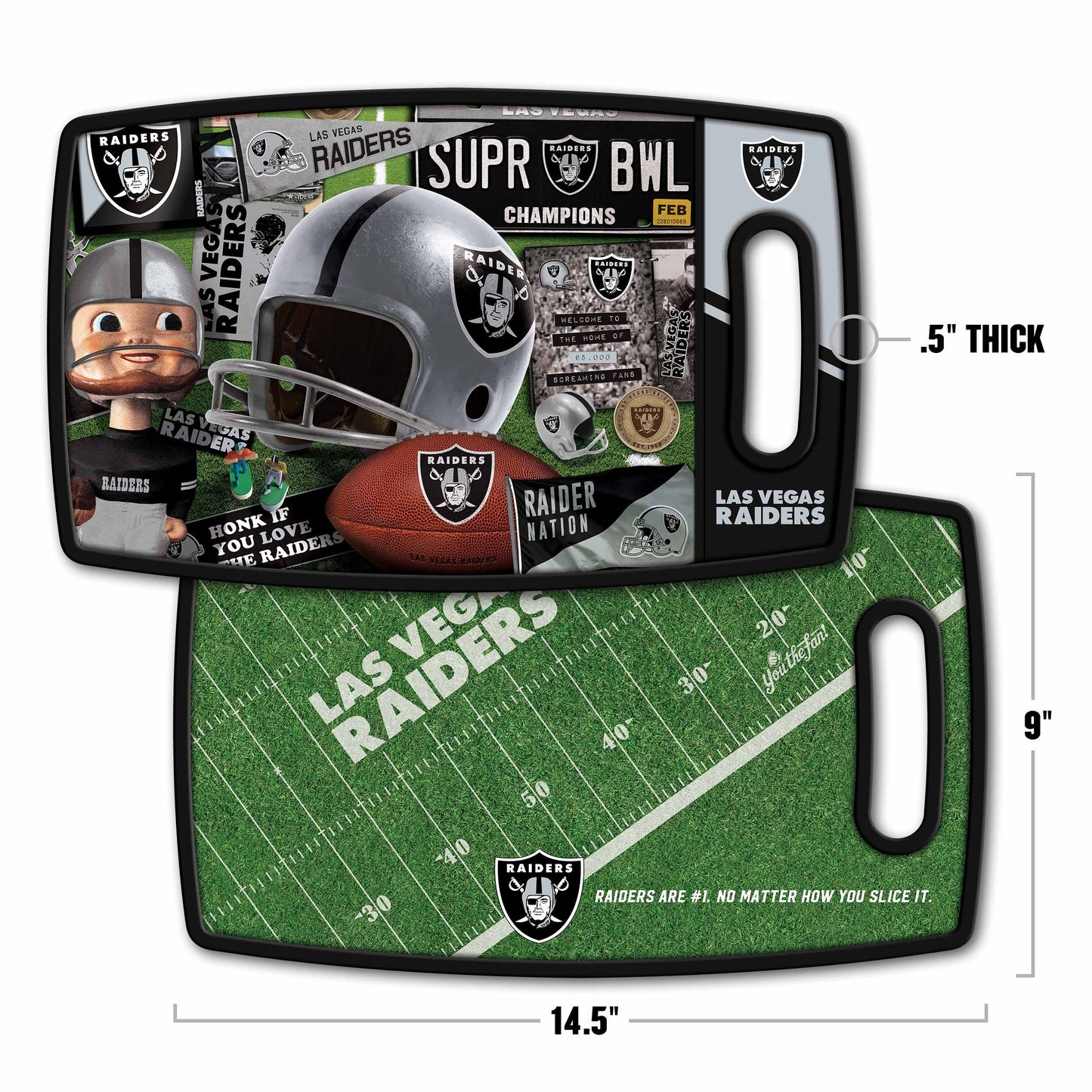 Las Vegas Raiders Retro Series Cutting Board Alt 1