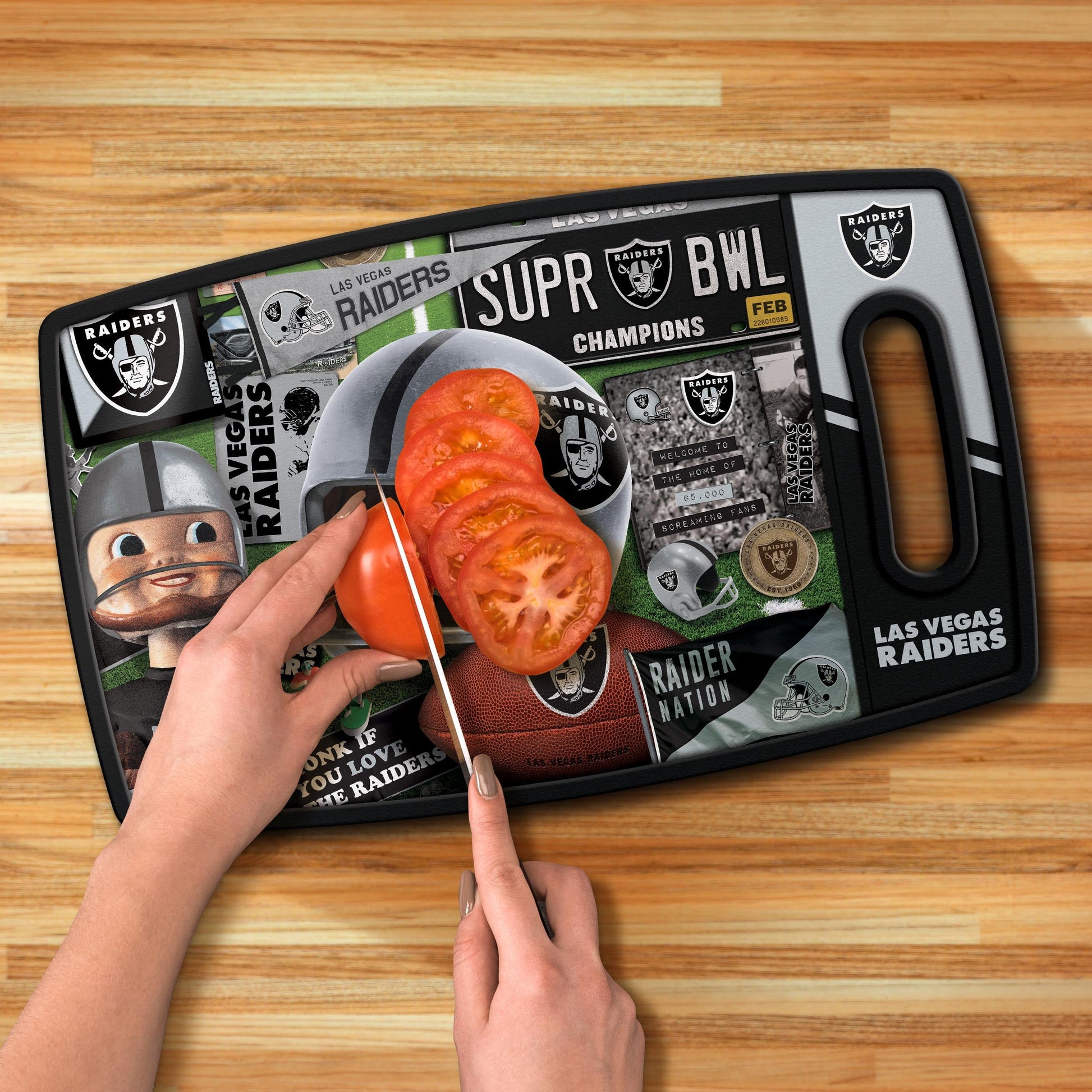 Las Vegas Raiders Retro Series Cutting Board Alt 3