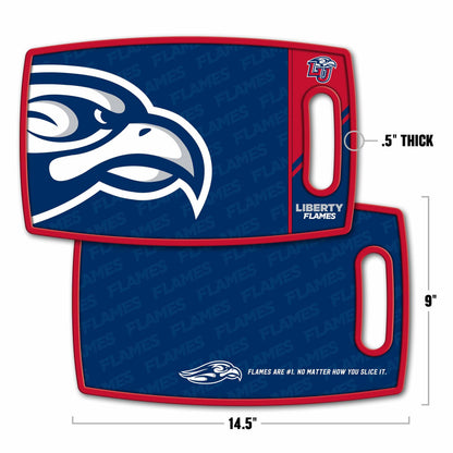 Liberty Flames Logo Series Cutting Board Alt 1
