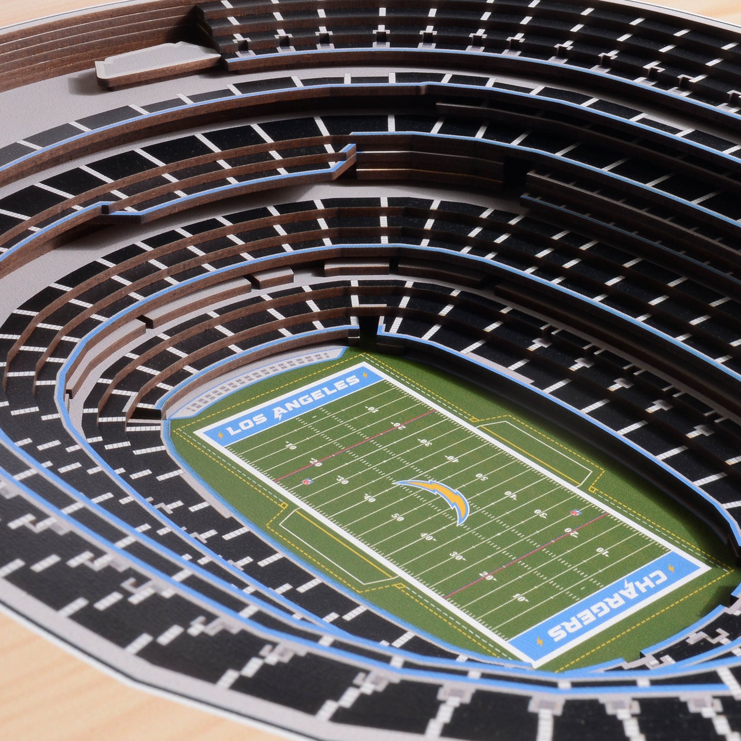 NFL Los Angeles Chargers 25-Layer StadiumView Wallart
