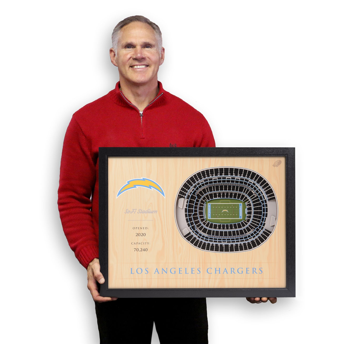 NFL Los Angeles Chargers 25-Layer StadiumView Wallart