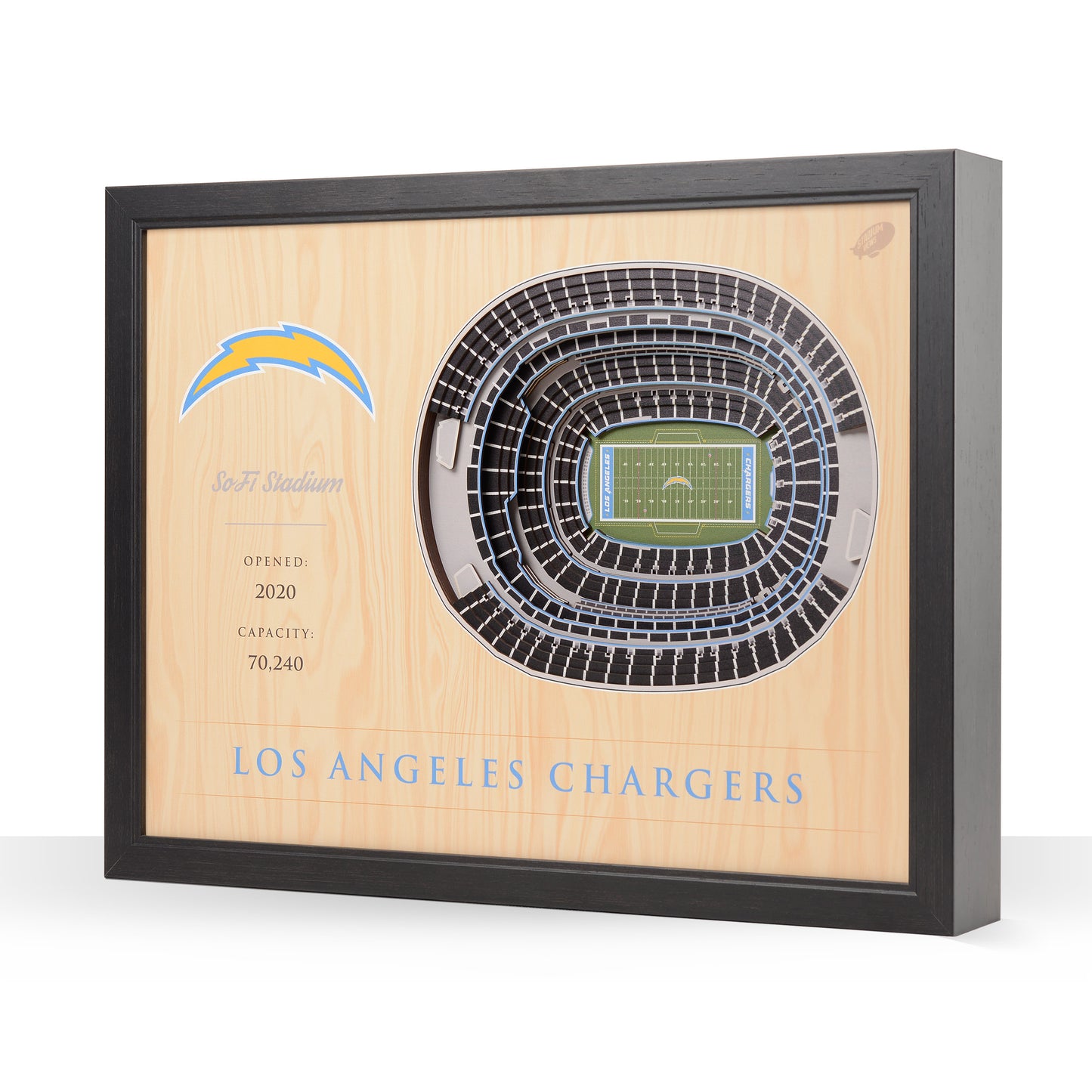 NFL Los Angeles Chargers 25-Layer StadiumView Wallart
