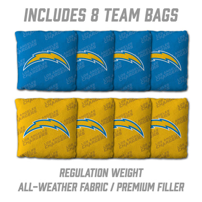 NFL Los Angeles Chargers 2' X 3' All-Wood Cornhole Set - Alt 3