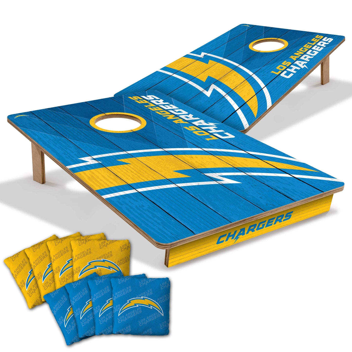 NFL Los Angeles Chargers 2' X 3' All-Wood Cornhole Set-main