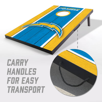 NFL Los Angeles Chargers 2' x 3' MDF Cornhole Set
