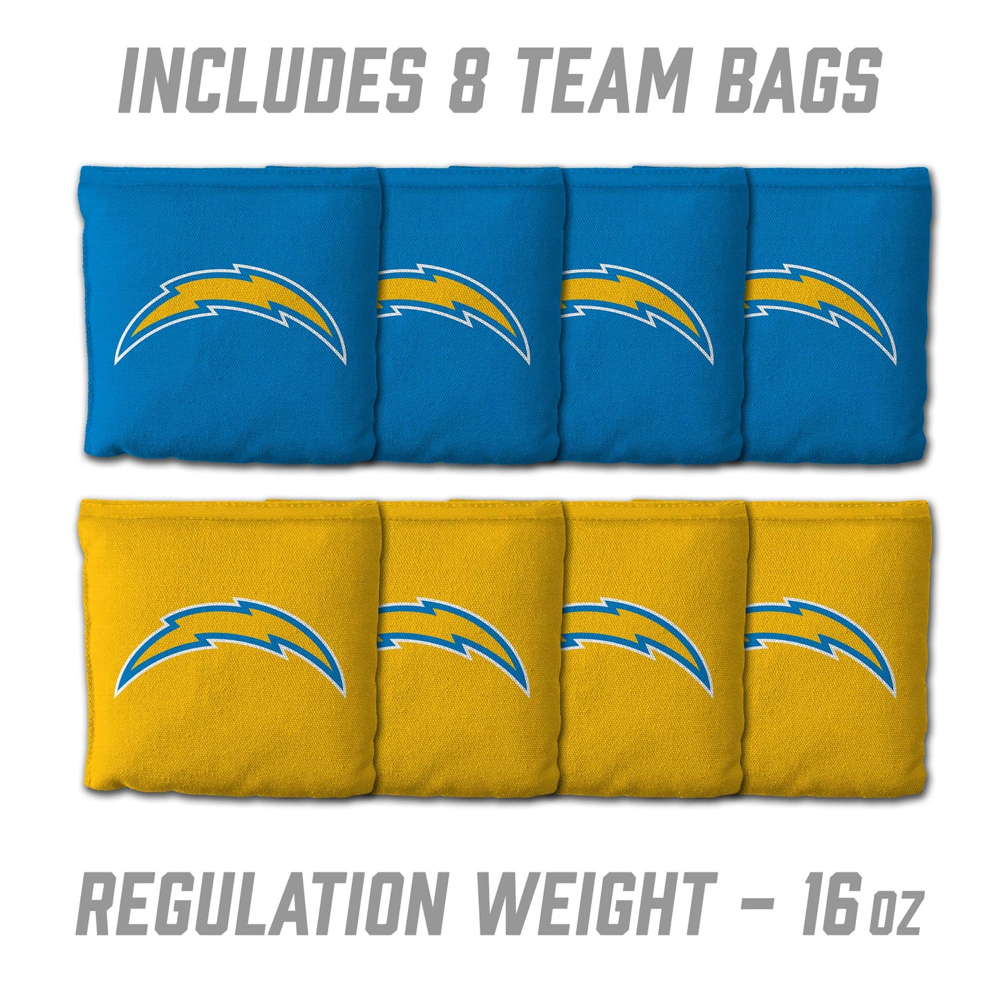 NFL Los Angeles Chargers 2' x 3' MDF Cornhole Set