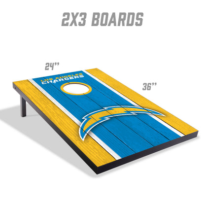 NFL Los Angeles Chargers 2' x 3' MDF Cornhole Set