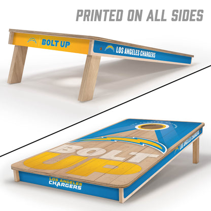 NFL Los Angeles Chargers 2' x 4' Slogan Series Cornhole