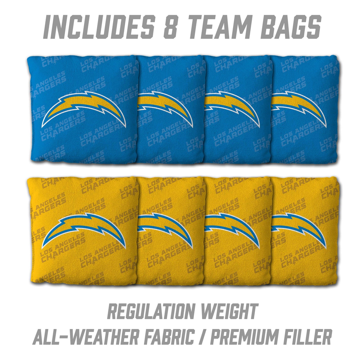 NFL Los Angeles Chargers 2' x 4' Slogan Series Cornhole