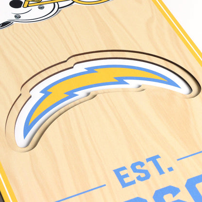 NFL Los Angeles Chargers 3D Stadium Banner 8' X 32'