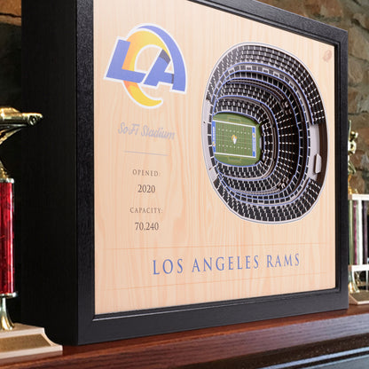 NFL Los Angeles Rams 25-Layer StadiumView Wallart