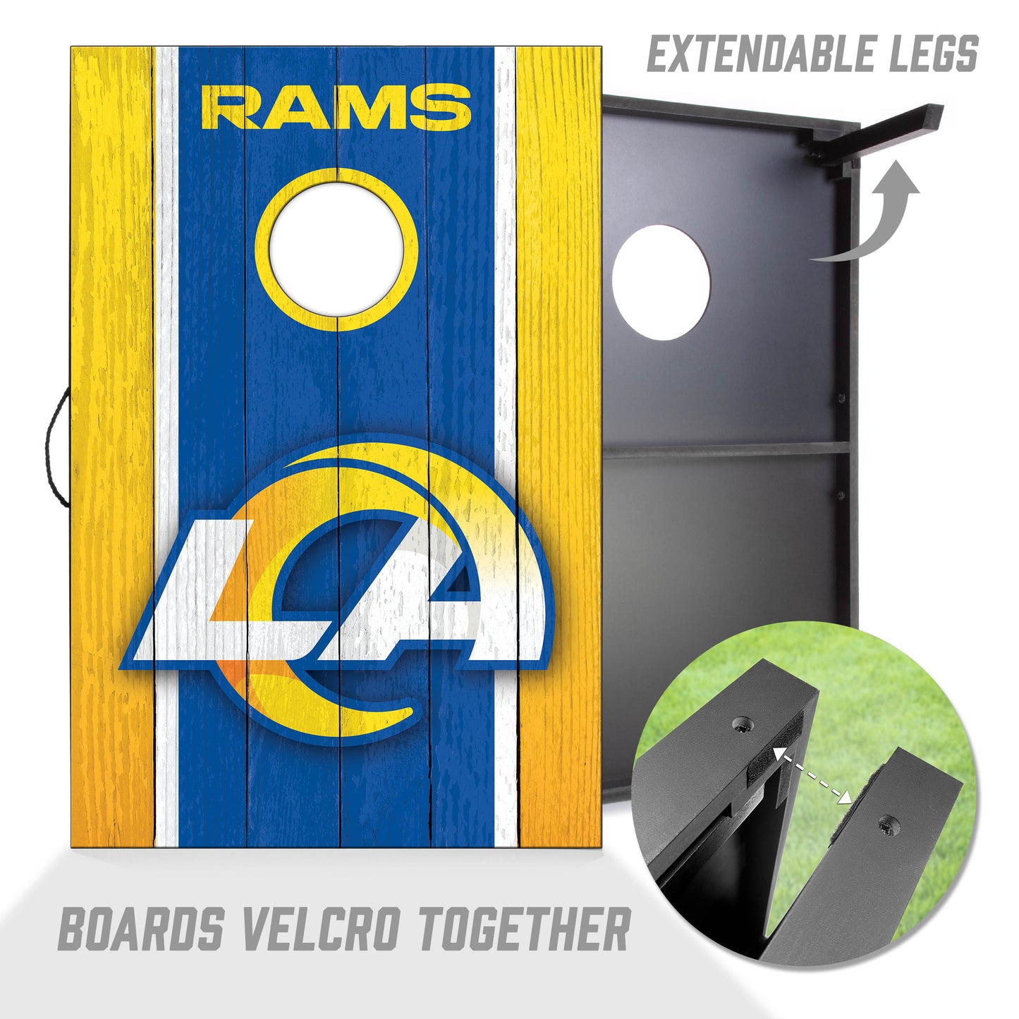 NFL Los Angeles Rams 2' x 3' MDF Cornhole Set