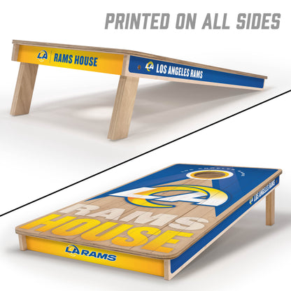 NFL Los Angeles Rams 2' x 4' All-Wood Cornhole Set