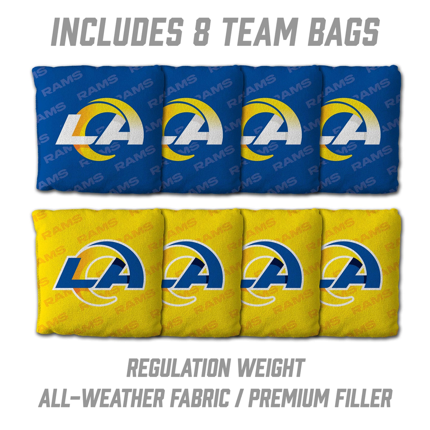 NFL Los Angeles Rams 2' x 4' All-Wood Cornhole Set