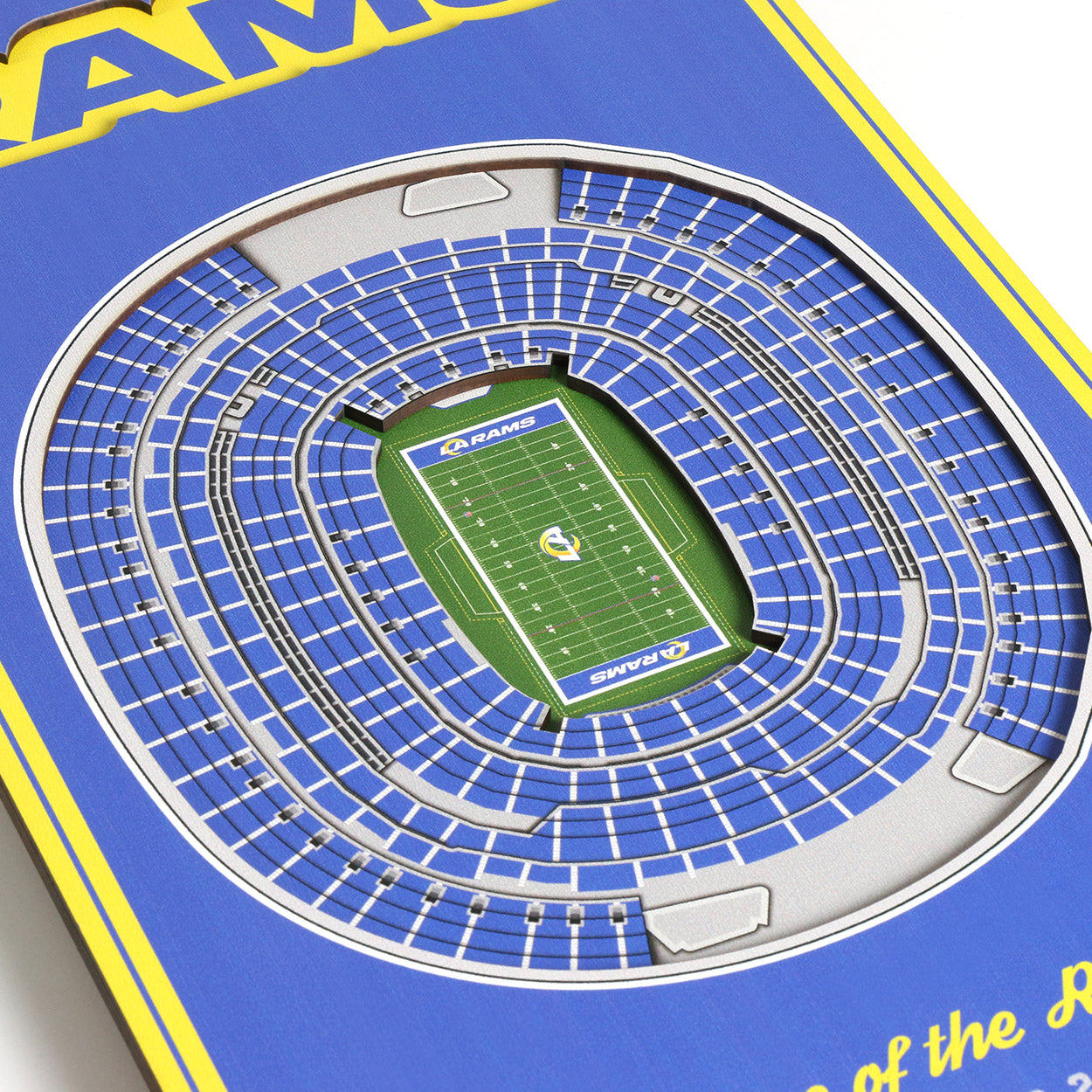 NFL Los Angeles Rams 3D Stadium Banner 8' X 32'
