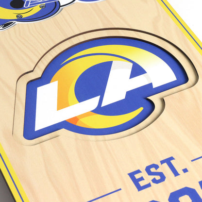 NFL Los Angeles Rams 3D Stadium Banner 8' X 32'