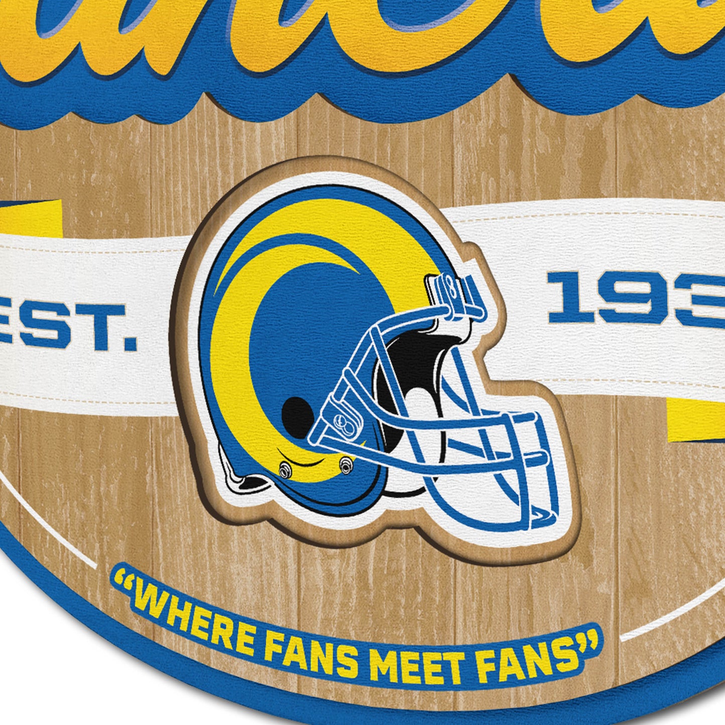 Los Angeles Rams Fan Cave Wall Art Alt 3