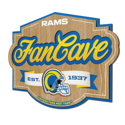 Los Angeles Rams Fan Cave Wall Art