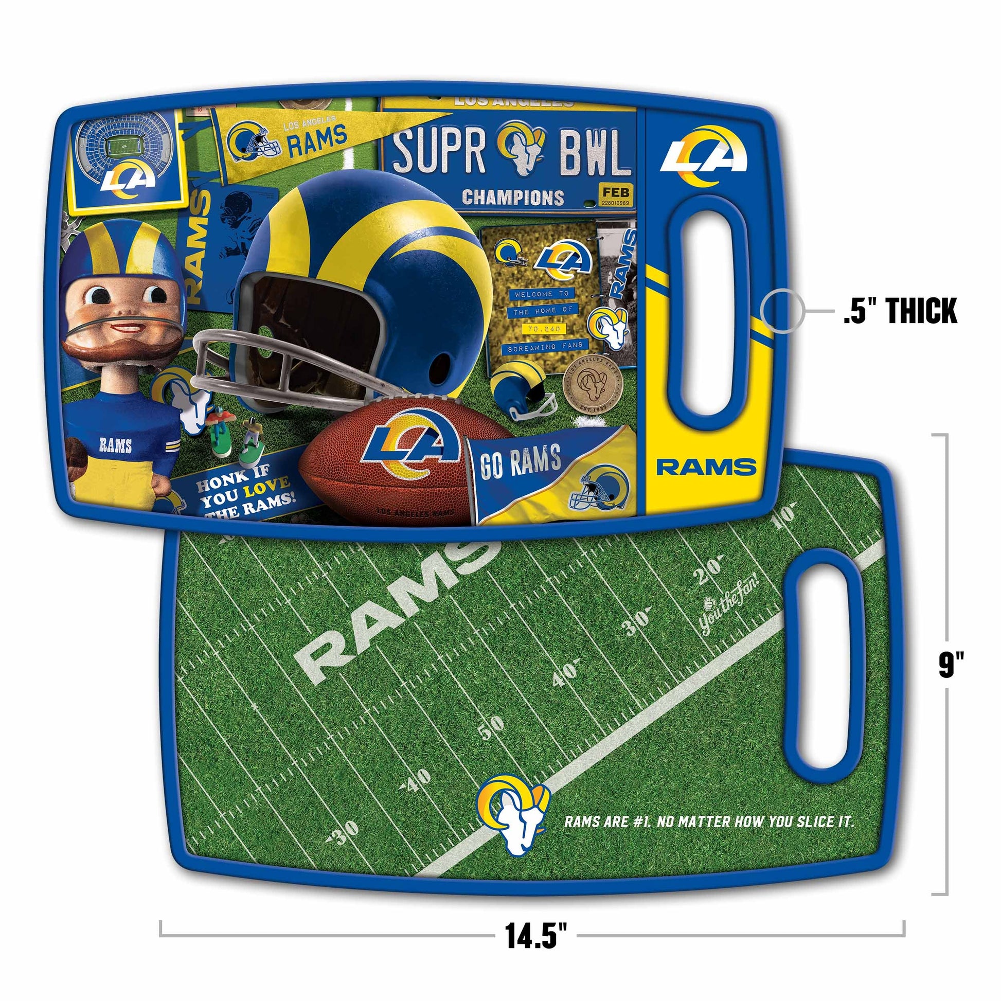 Los Angeles Rams Retro Series Cutting Board Alt 1
