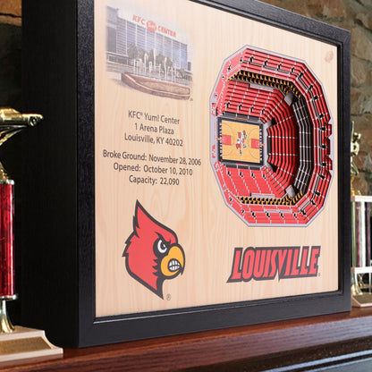 NCAA Louisville Cardinals 25-Layer StadiumView Wallart