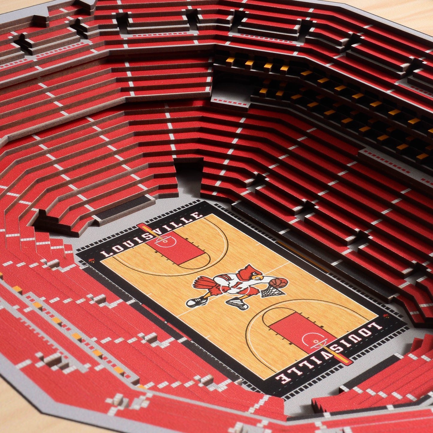 NCAA Louisville Cardinals 25-Layer StadiumView Wallart