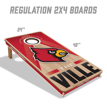 NCAA Louisville Cardinals 2' x 4' Slogan Series Cornhole