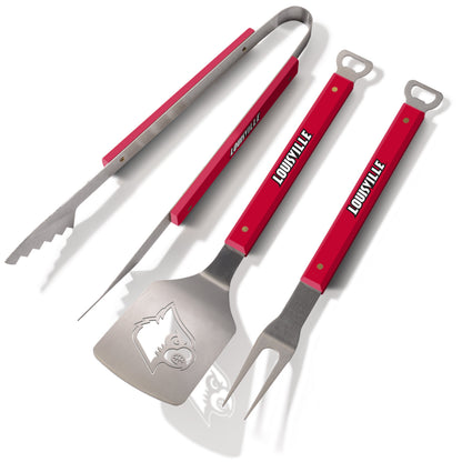 NCAA Louisville Cardinals Spirit Series 3-Piece BBQ Set