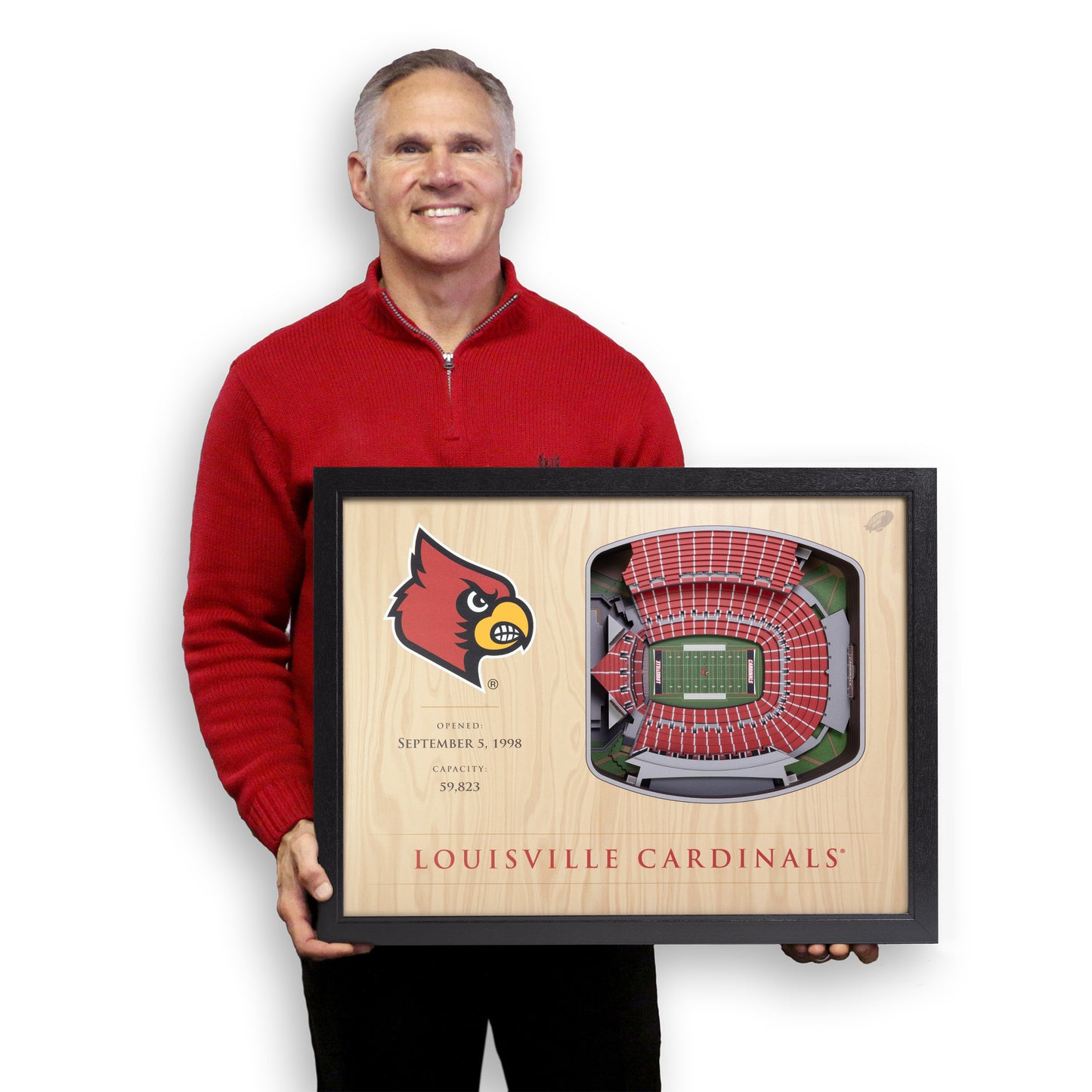 NCAA Louisville Cardinals 25-Layer StadiumView Wallart