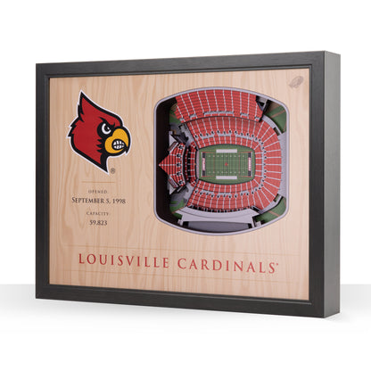 NCAA Louisville Cardinals 25-Layer StadiumView Wallart