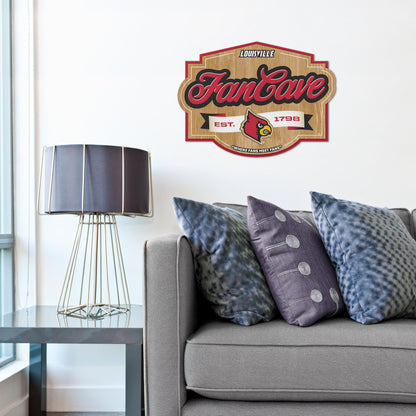 Louisville Cardinals Fan Cave Sign Alt 1