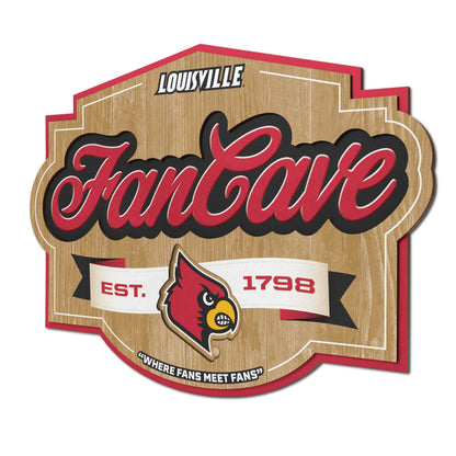 Louisville Cardinals Fan Cave Sign