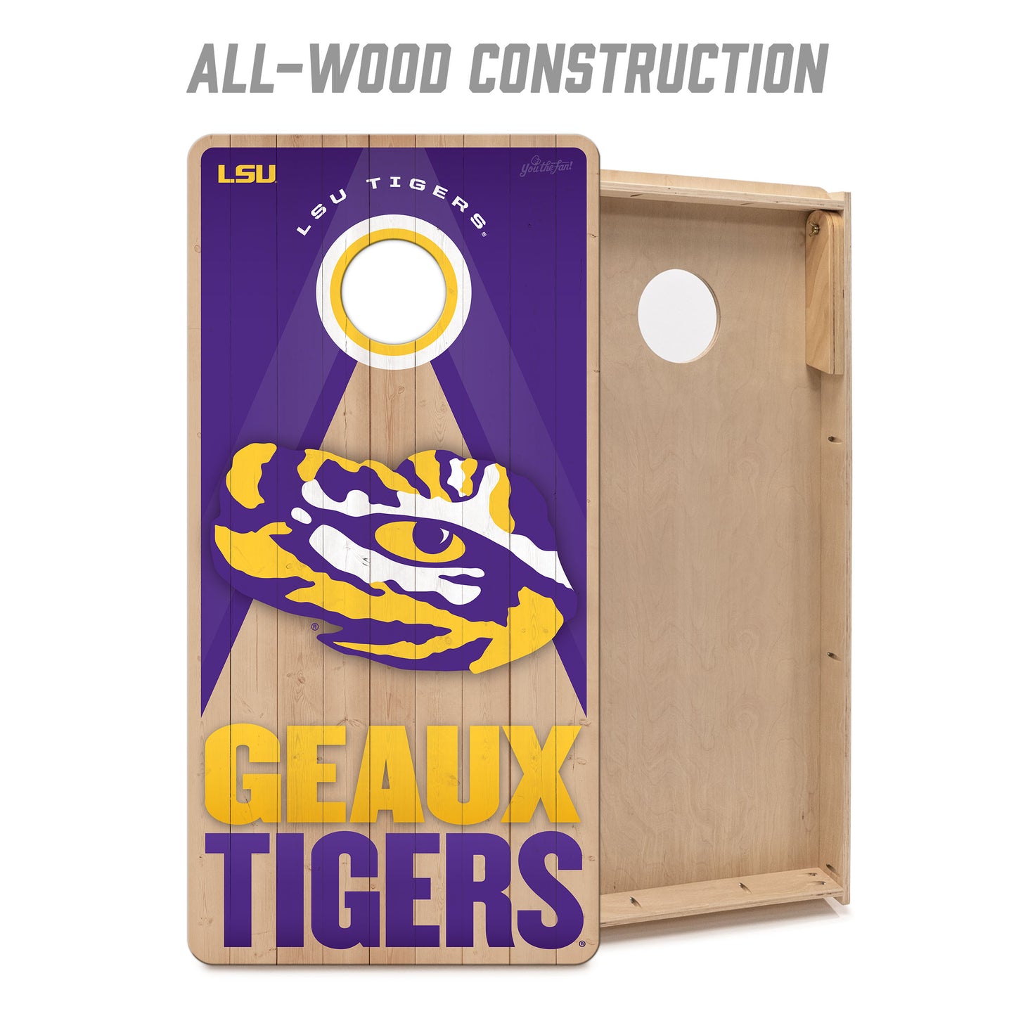 NCAA LSU Tigers 2' x 4' Slogan Series Cornhole