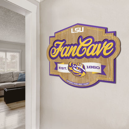 LSU Tigers Fan Cave Sign Alt 2