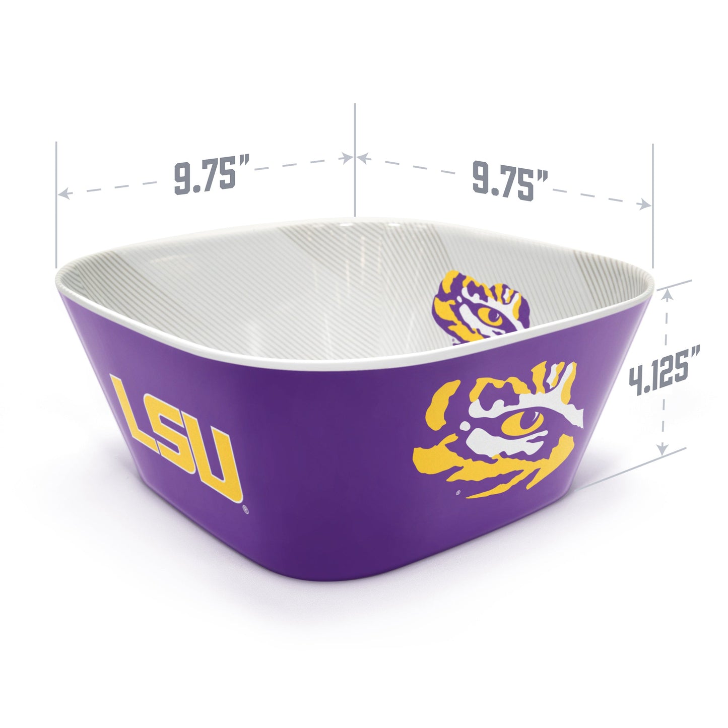 LSU Tigers Large Party Bowl Alt 3