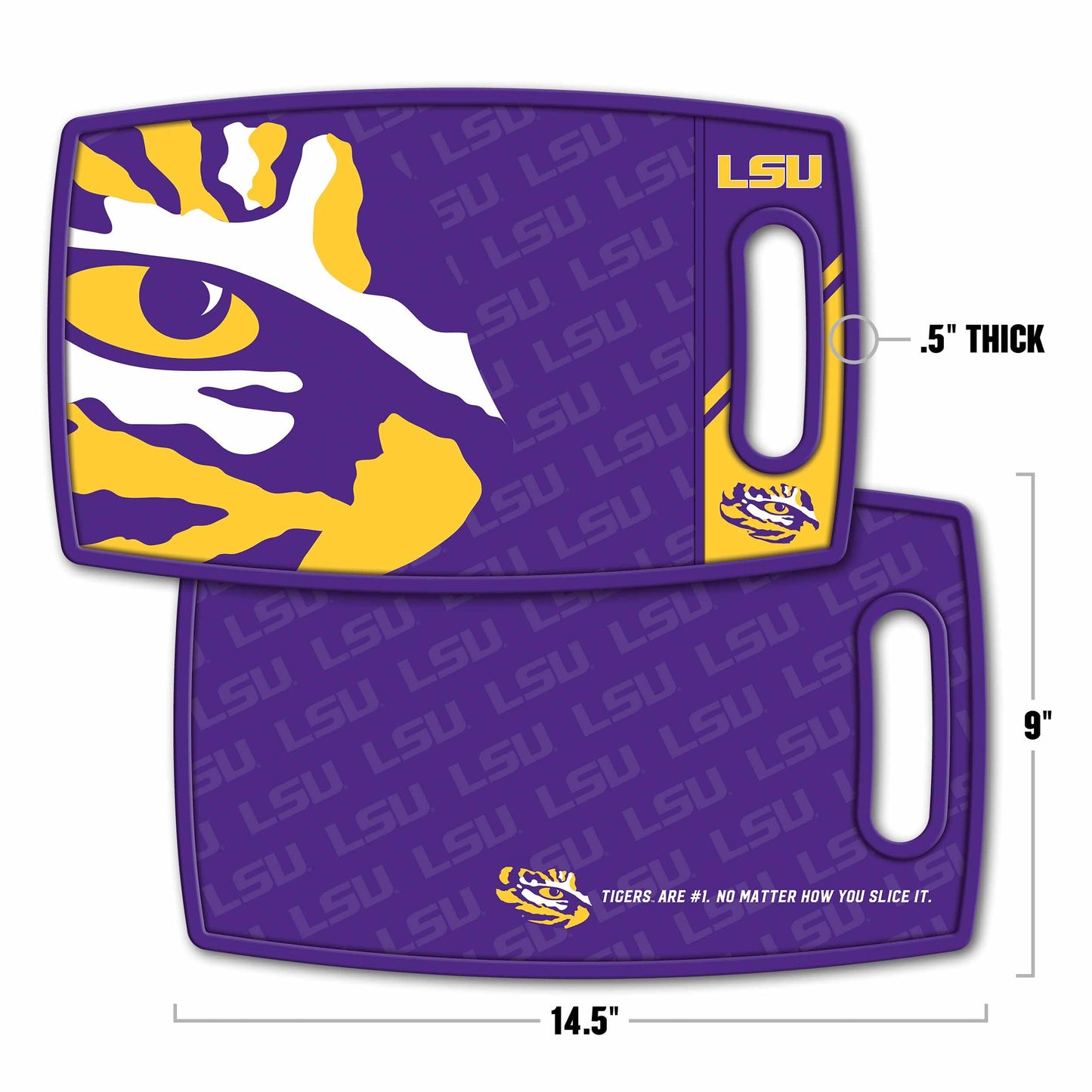 LSU Tigers Logo Series Cutting Board Alt 1