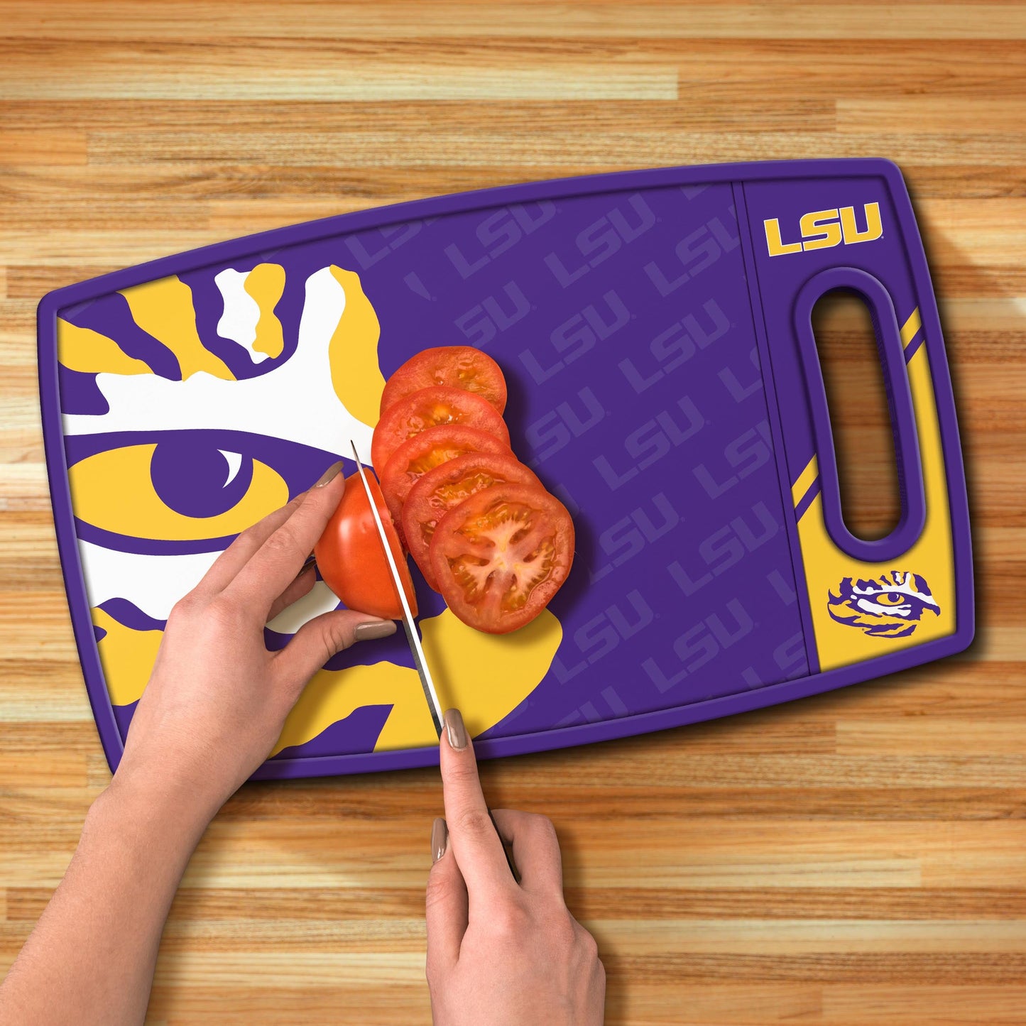 LSU Tigers Logo Series Cutting Board Alt 3