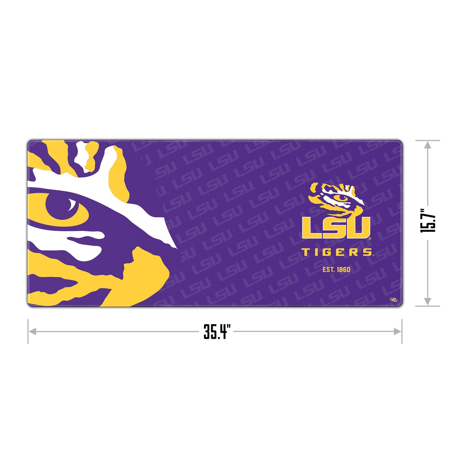 LSU Tigers Logo Series Desk Pad Alt 1