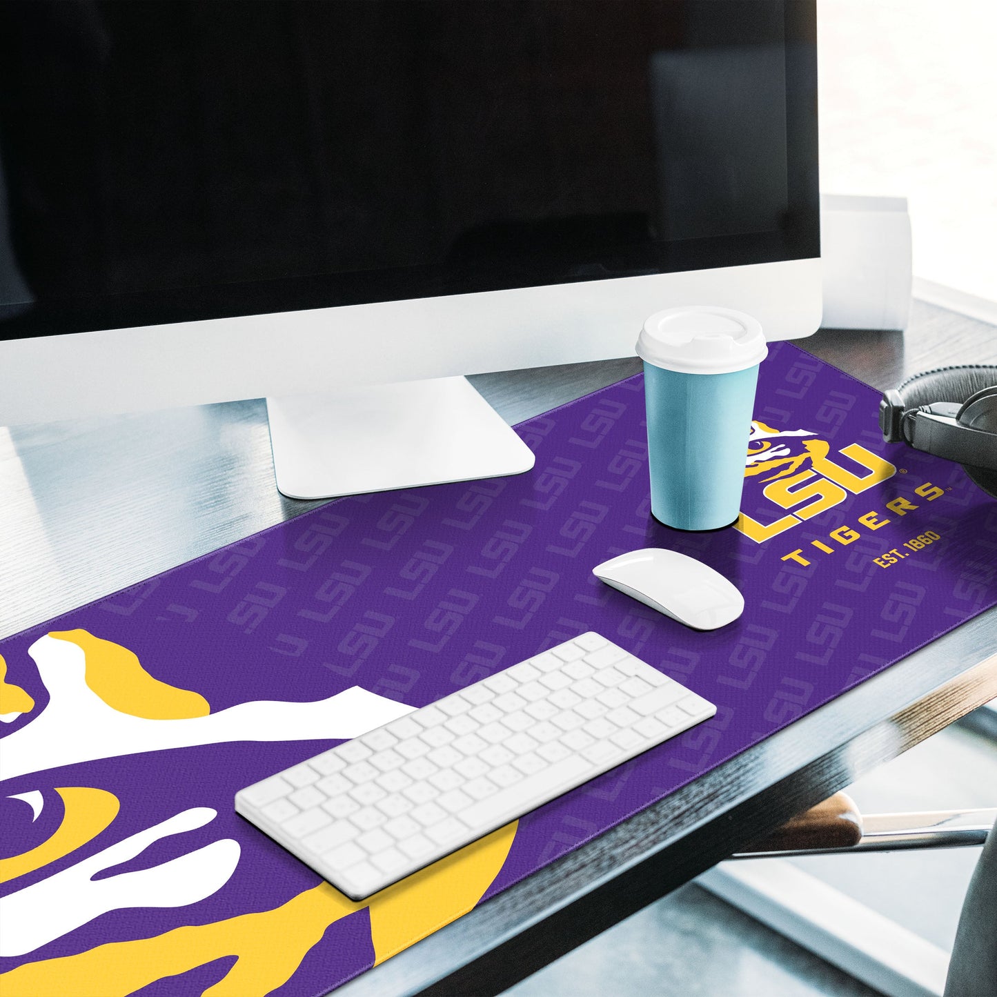 LSU Tigers Logo Series Desk Pad Alt 2
