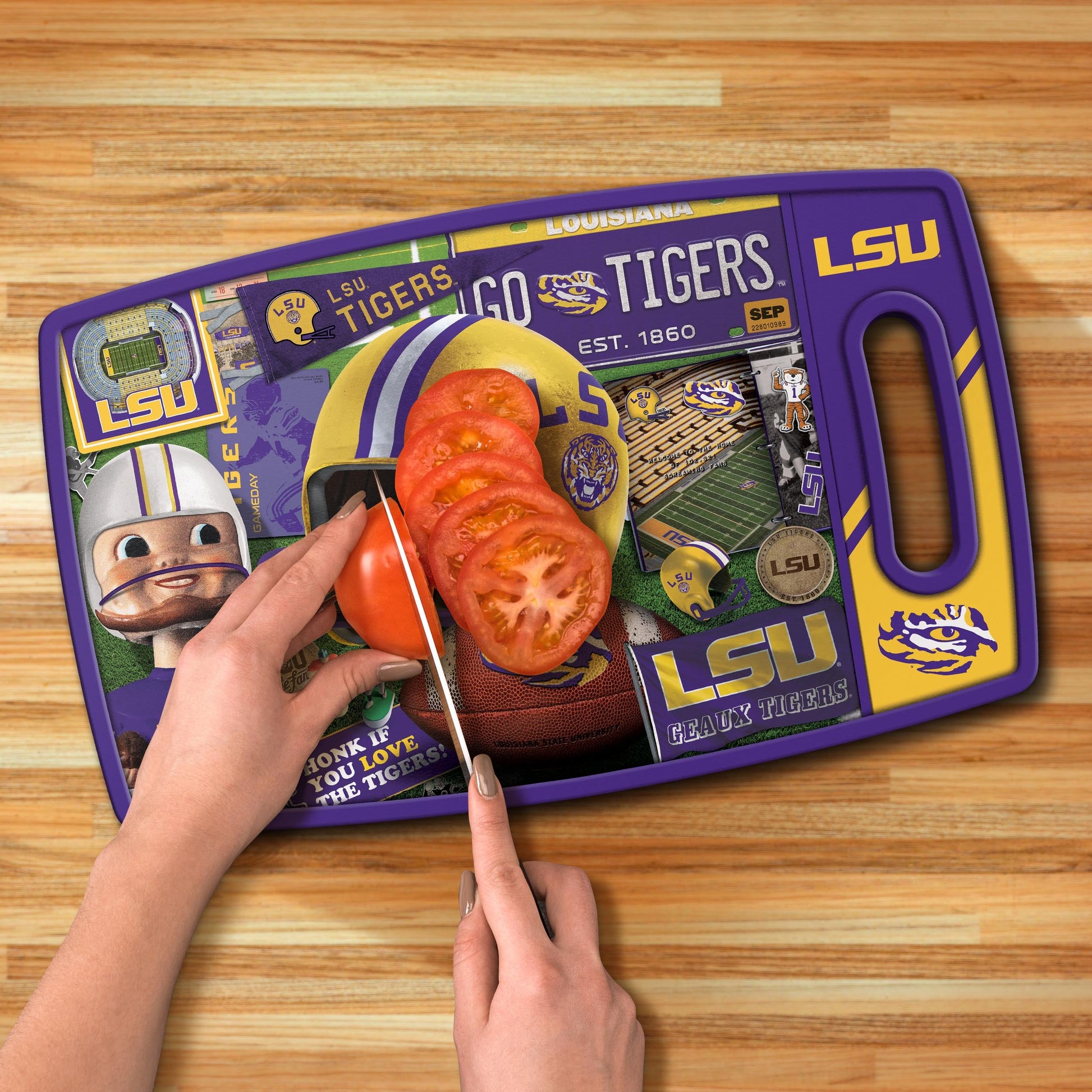LSU Tigers Retro Series Cutting Board Alt 3