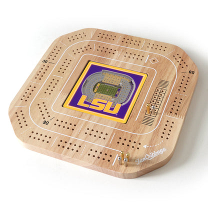 NCAA LSU Tigers StadiumView Cribbage