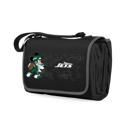 New York Jets Mickey Mouse - Blanket Tote Outdoor Picnic Blanket