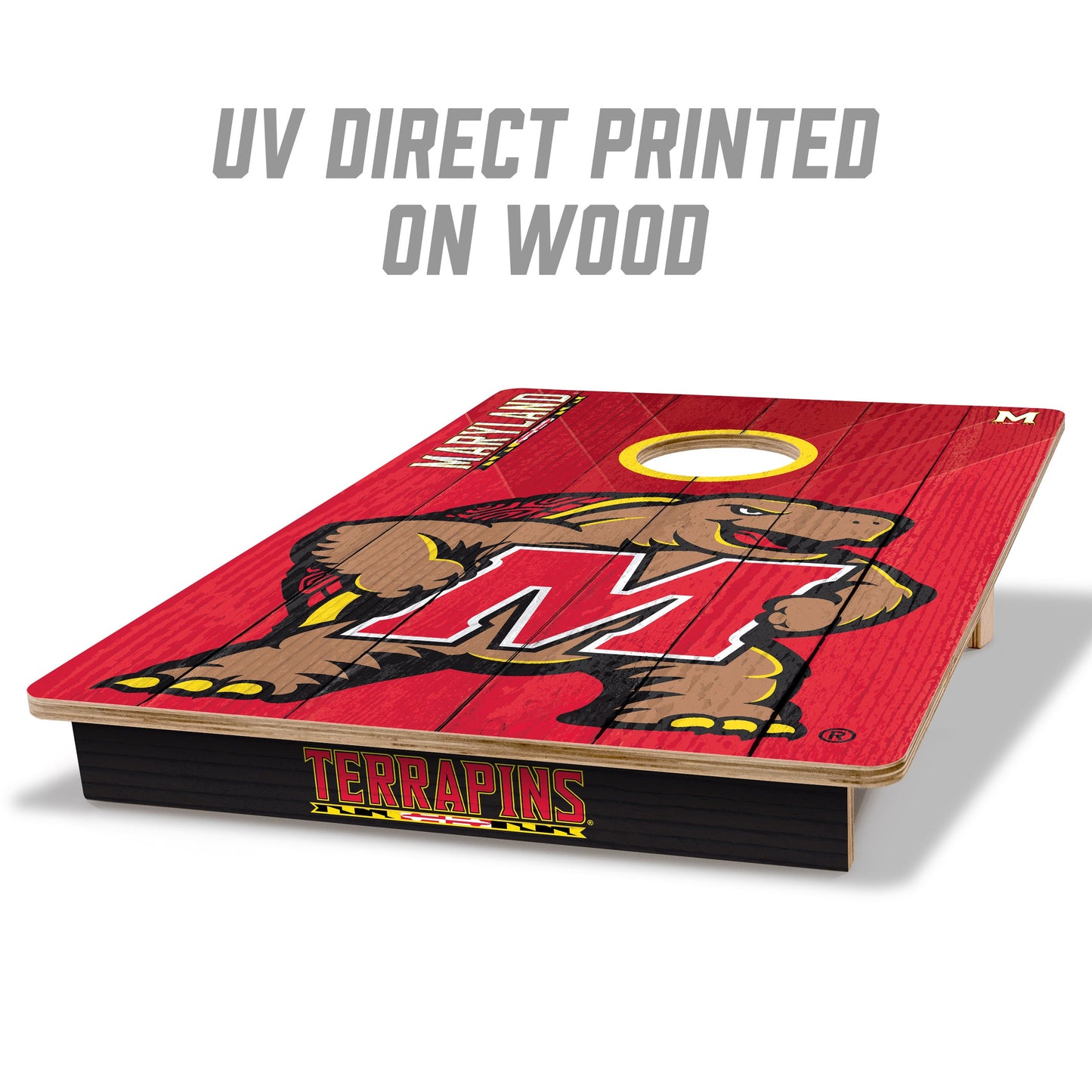 NCAA Maryland Terrapins 2' X 3' All-Wood Cornhole Set - Alt 1