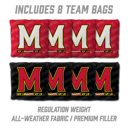 NCAA Maryland Terrapins 2' X 3' All-Wood Cornhole Set - Alt 3