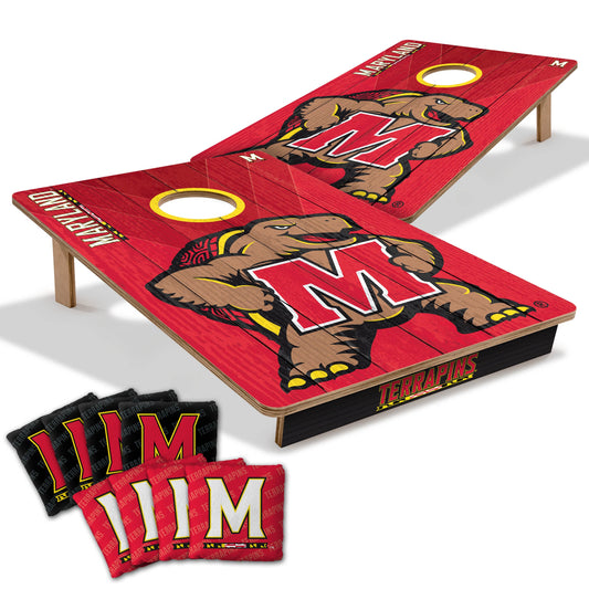 NCAA Maryland Terrapins 2' X 3' All-Wood Cornhole Set-main
