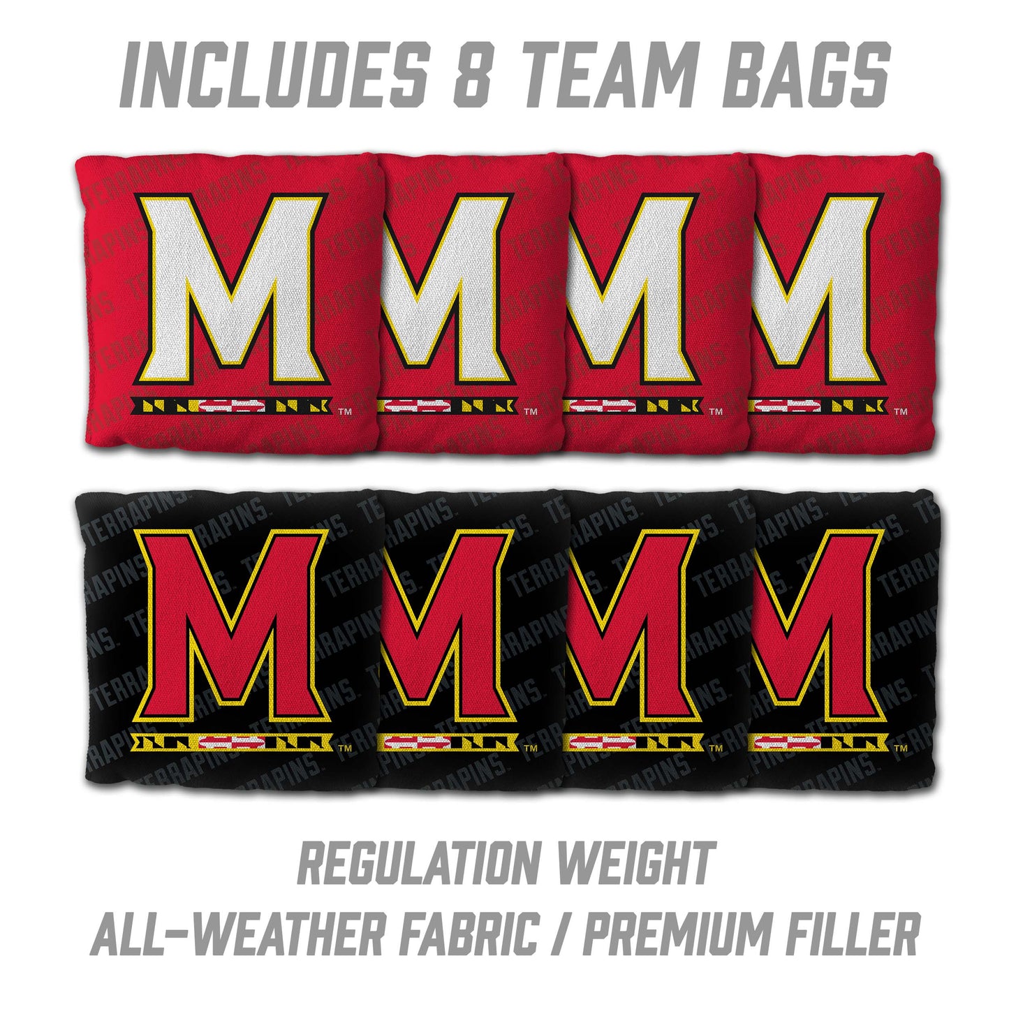NCAA Maryland Terrapins 2' x 4' Slogan Series Cornhole