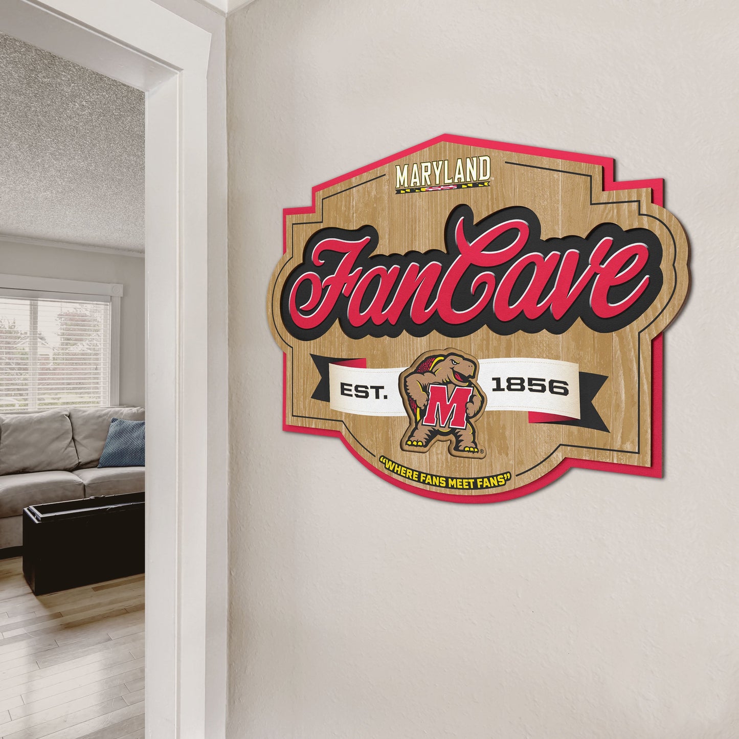 Maryland Terrapins Fan Cave Sign Alt 2