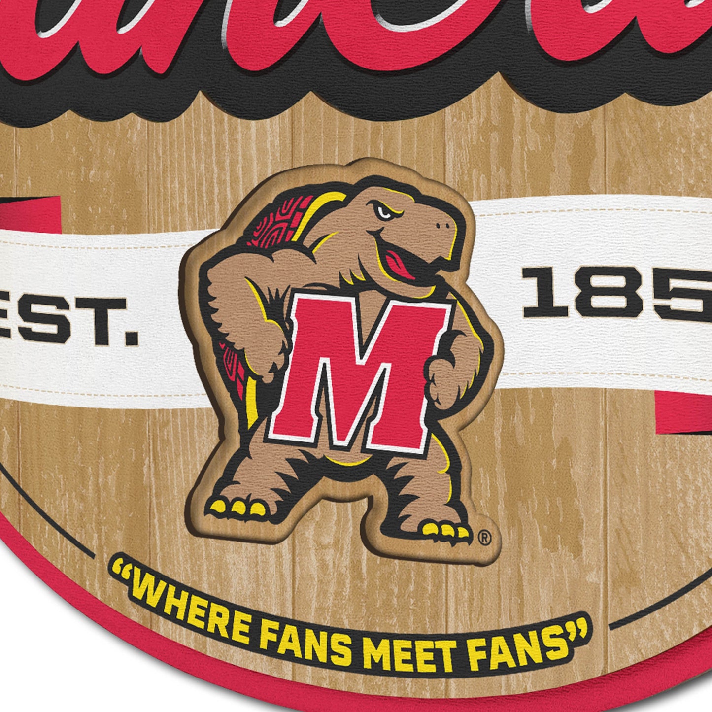 Maryland Terrapins Fan Cave Sign Alt 3