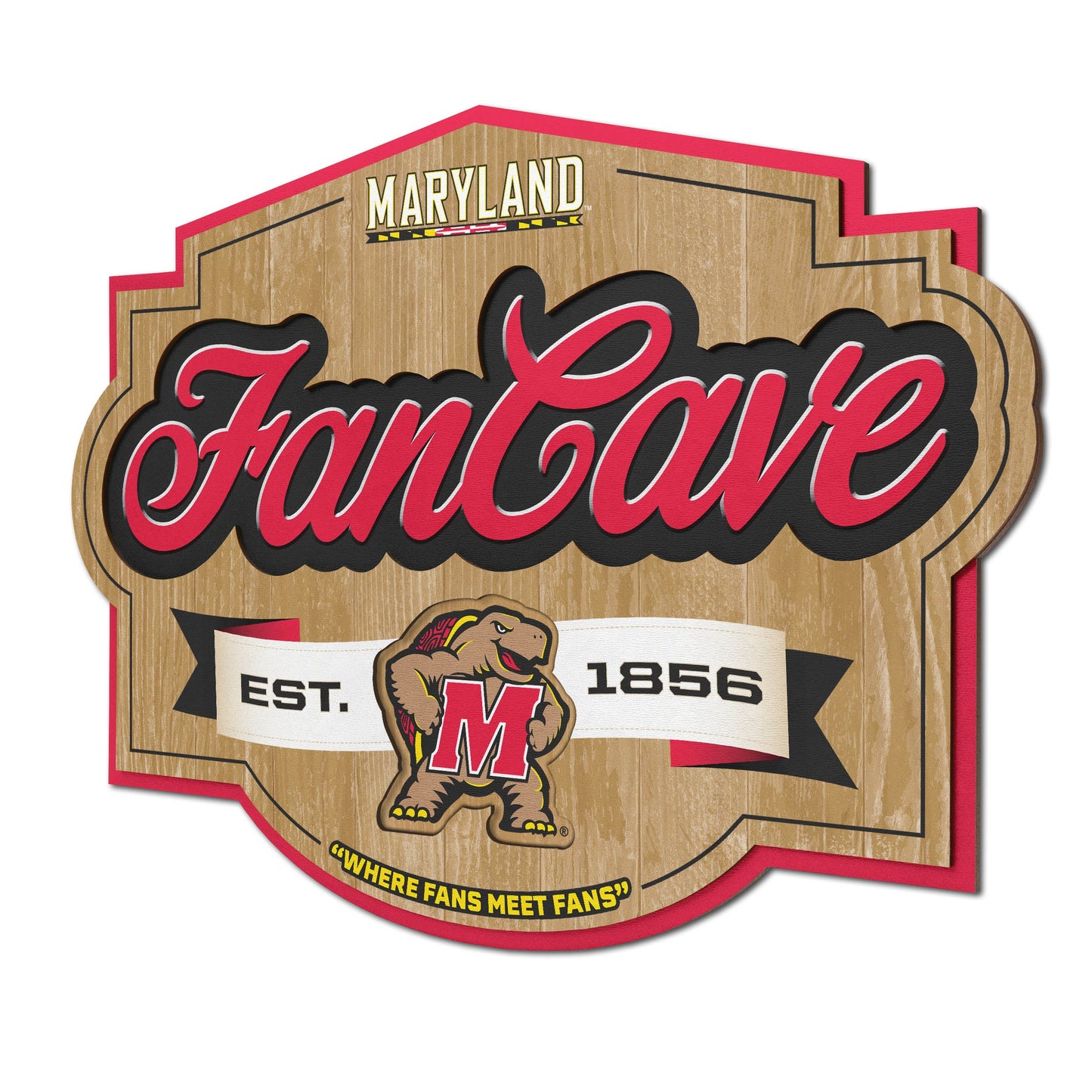 Maryland Terrapins Fan Cave Sign