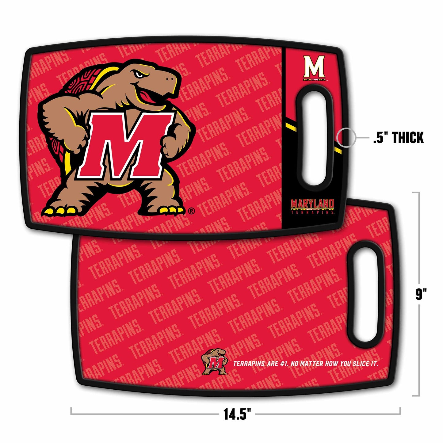 Maryland Terrapins Logo Series Cutting Board Alt 1