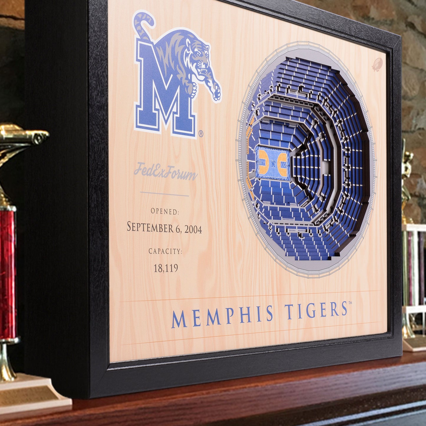 NCAA Memphis Tigers 25-Layer StadiumView Wallart